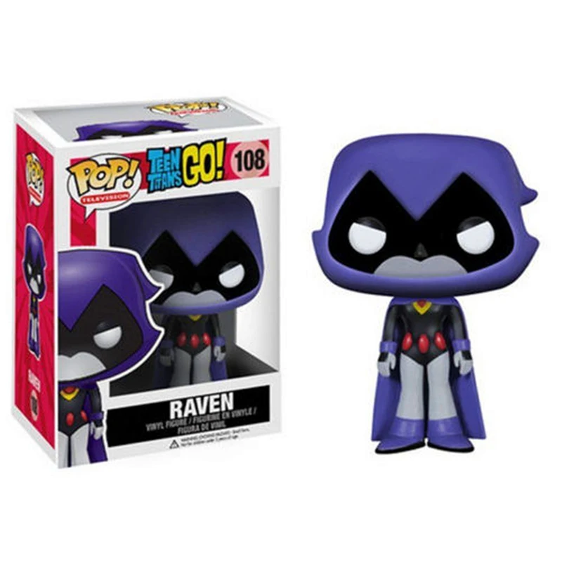 

Funko POP Official Teen Titans Go! Raven Action Figure Dolls Collection Figures Model Doll Baby Toys For Children Birthday Gifts