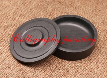 

4"Chinese She Inkstone Inkslab for Calligraphy Ink stone student inkstone with cover Inkstone for Grinding Ink