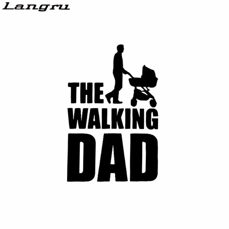 Langru The Walking Dad Fun Наклейка Виниловая наклейка Детская на доске декоративная для