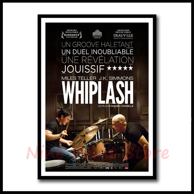 Whiplash классический фильм белая бумага с покрытием постеры для бара кафе гостиная плакаты бескаркасные - Цвет: Зеленый