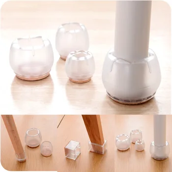 

1pcs Plastic Furniture Table Chair Cabinet Leg Foot Feet Mat Pad Protector Base Cap Cover Antiskid Floor Protection Silencer