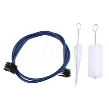 Yibuy труба Ремонтный комплект щетка для мундштука щетка для клапана Гибкая щетка