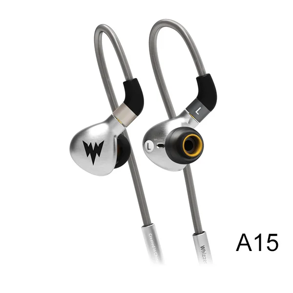 A15 спортивные наушники Bass 3,5 мм A15 Pro Hi res HiFi Bass гарнитура Auriculares наушники динамические Hi-res вкладыши с MMCX - Цвет: A15