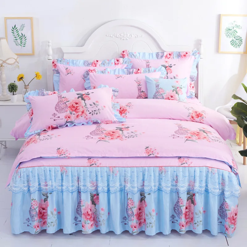 Bedding set-8 Щеткой кружевной комплект постельного белья 3/4 шт. Постельное белье Одеяло Покрывало наволочки комплект постельного белья королевского размера домашний текстиль комплект постельного белья - Цвет: Bedding set-8