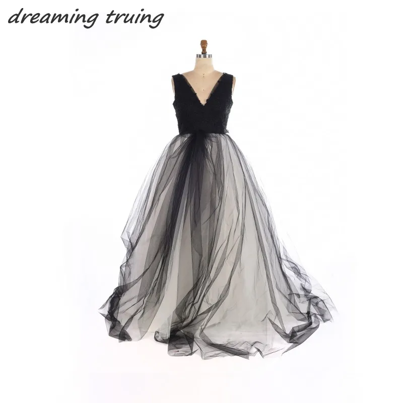 Gorgeous Arab Dubai Wedding Dresses Black And White Ball Gowns