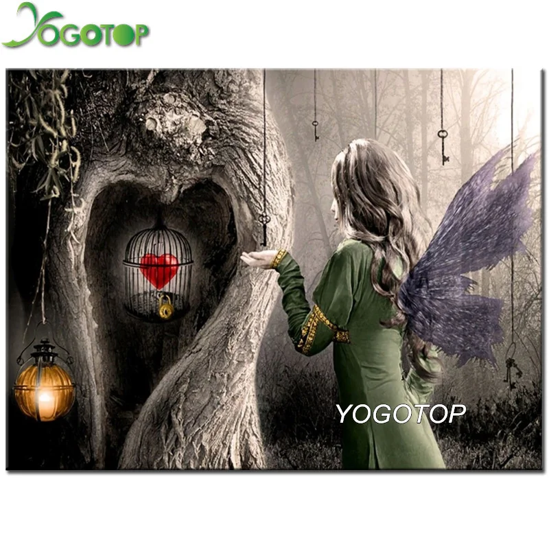 

YOGOTOP Diamond Embroidery Full Display fantasy art magic fairy Diamond Painting Square/Round Drill Mosaic 5D DIY Decor YY442