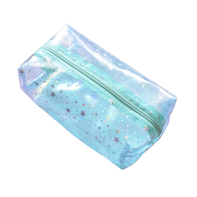 Новые путешествия прозрачная косметичка, моющаяся Сумочка Красота хранения Чехол сумка для туалетных принадлежностей Для женщин ПВХ маленькие сумки-косметички - Цвет: blue