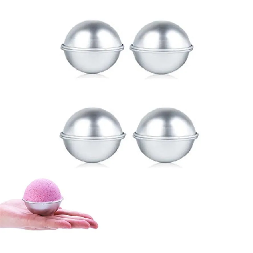 Buy 2018 New 4 Set DIY Metal Bath Spherical Mold Bath