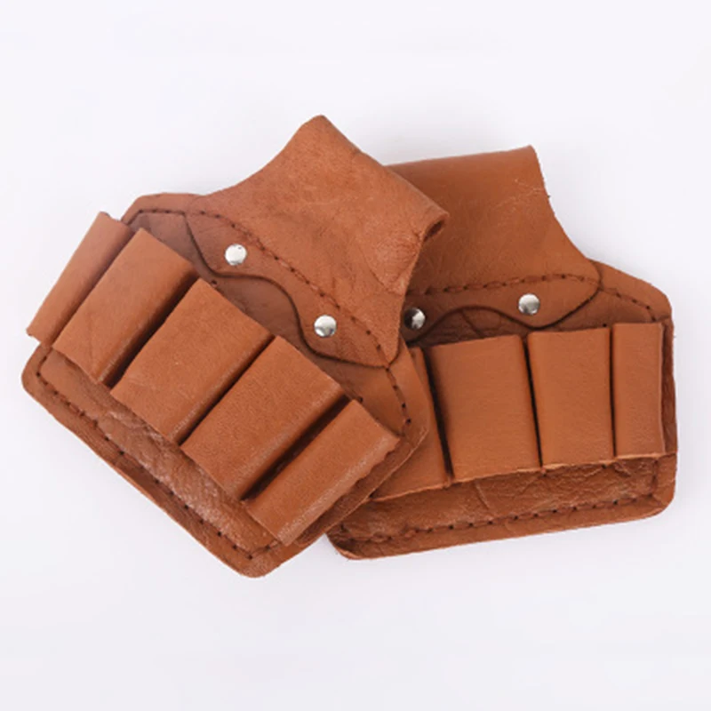 Leather Tool Storage Bag Cowhide Pocket Thick Waterproof Wearable