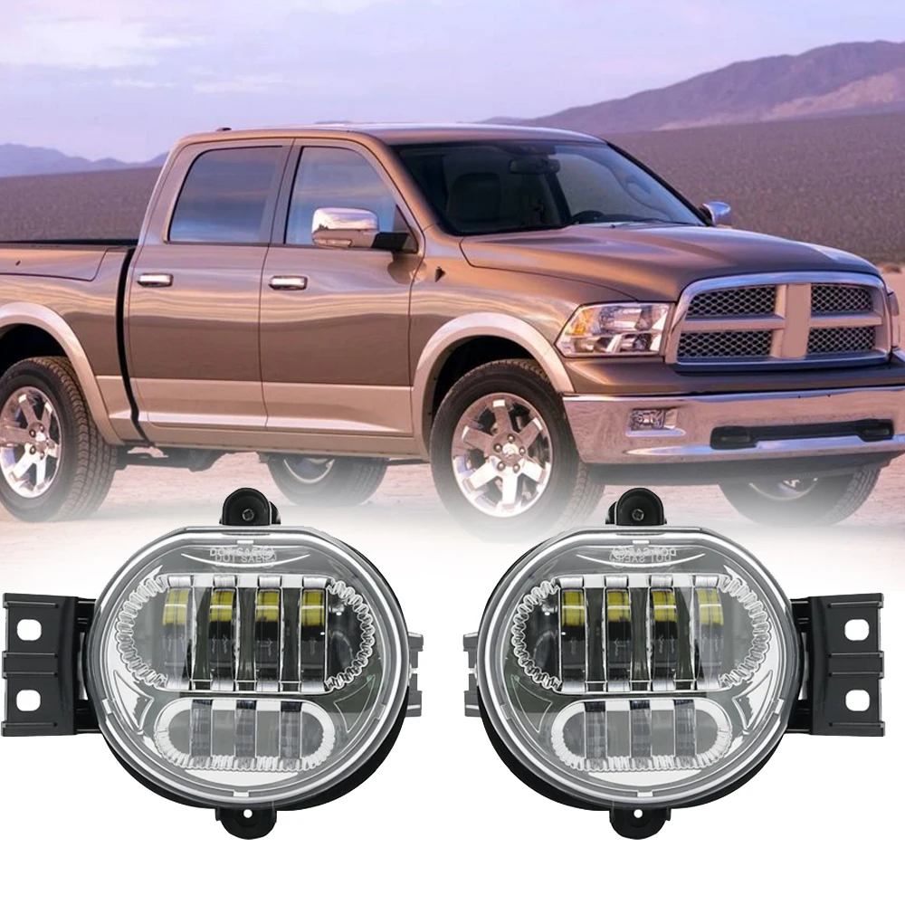 Pair Fog Lamp For 2002-2008 Dodge Ram 1500 2500 3500 2004-2006 Dodge Durango Fog Lights New Body Style  (1)