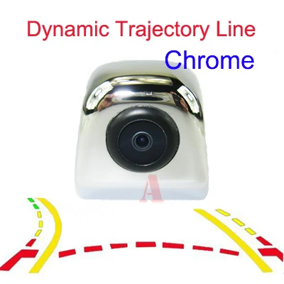 Aycetry! CCD HD цветная динамическая траектория треков Автомобильная камера заднего вида Автомобильный монитор для парковки IP67 парковочная камера заднего вида - Название цвета: Chorme Dynamic