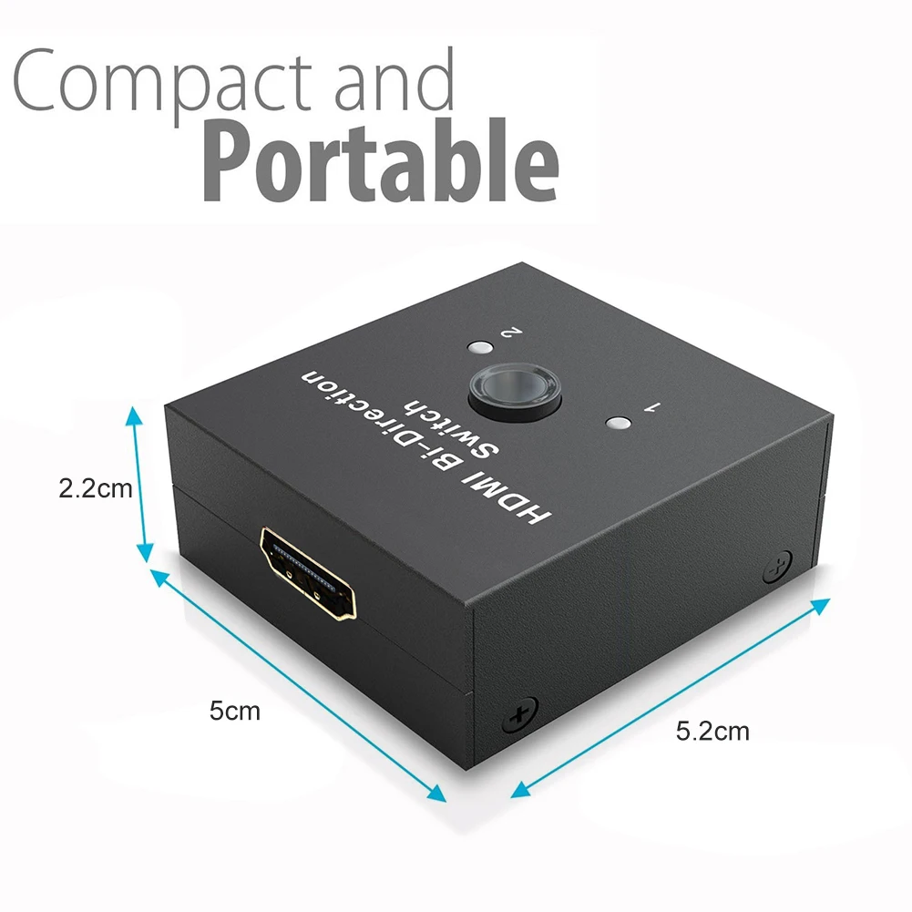 HDMI 2,0 с двойным направлением интеллектуальный коммутатор 2x1 1x2 со сверхвысоким разрешением Ultra HD, 4 K, двунаправленный HDMI 2,0 Переключатель концентратор HDCP 3D 1080p 4K Разрешение HDCP