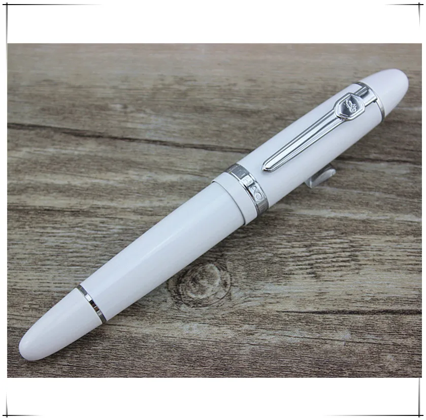 Новинка jinhao фирменные Канцтовары MB Шариковая ручка серебряный зажим винтовая