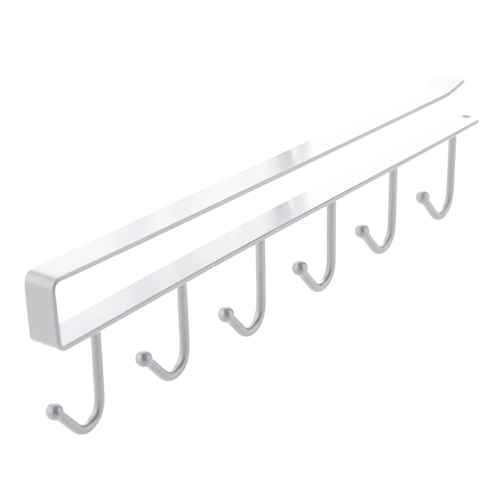 Кухонная вешалка стойка Mutifunctional Utensil с 6 крючками шкаф под полкой стеллаж для
