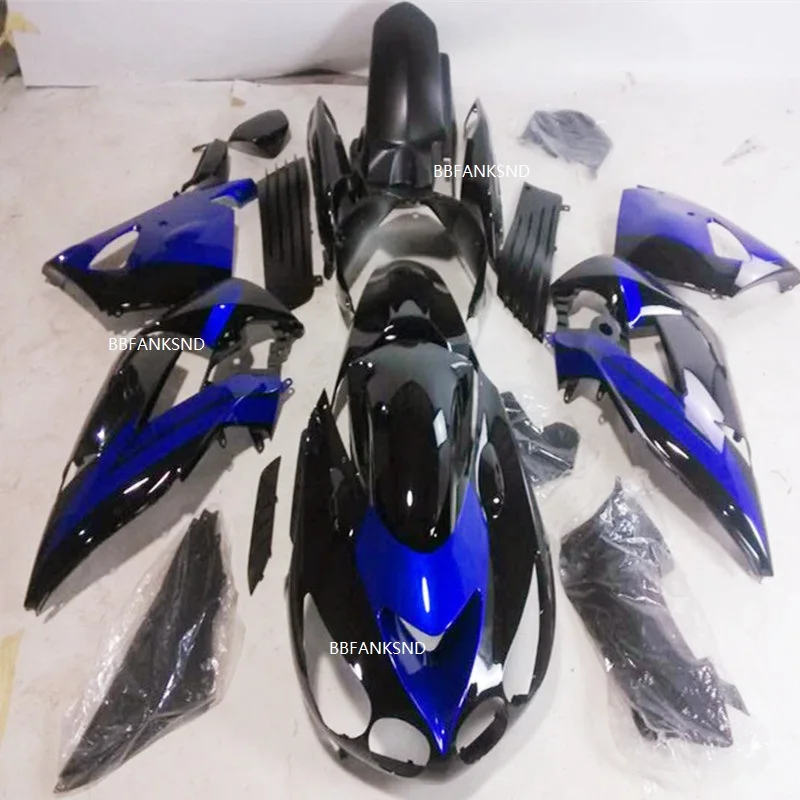 

New blue black moto body kit For Kawasaki Ninja ZX14R 2006-2011 Fairing parts ZZR 1400 06 07 08 09 10 11 Injection molding