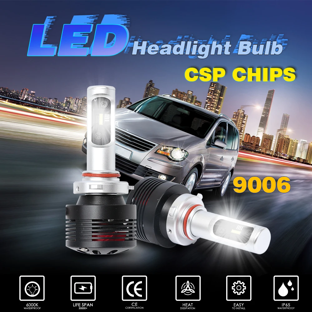 Beste DIC 2 stks 2018 Nieuwste Aankomst H1 H11 H7 LED H4 120 w Lampen Auto Koplamp Auto mini Koplamp Fog licht 9005 9006 Geen lawaai