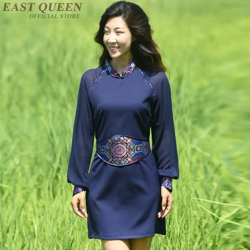 Тибетское платье Тибетский одежда китайское платье cheongsam qipao orienal Китай Традиционный китайский одежда для женщин AA4129
