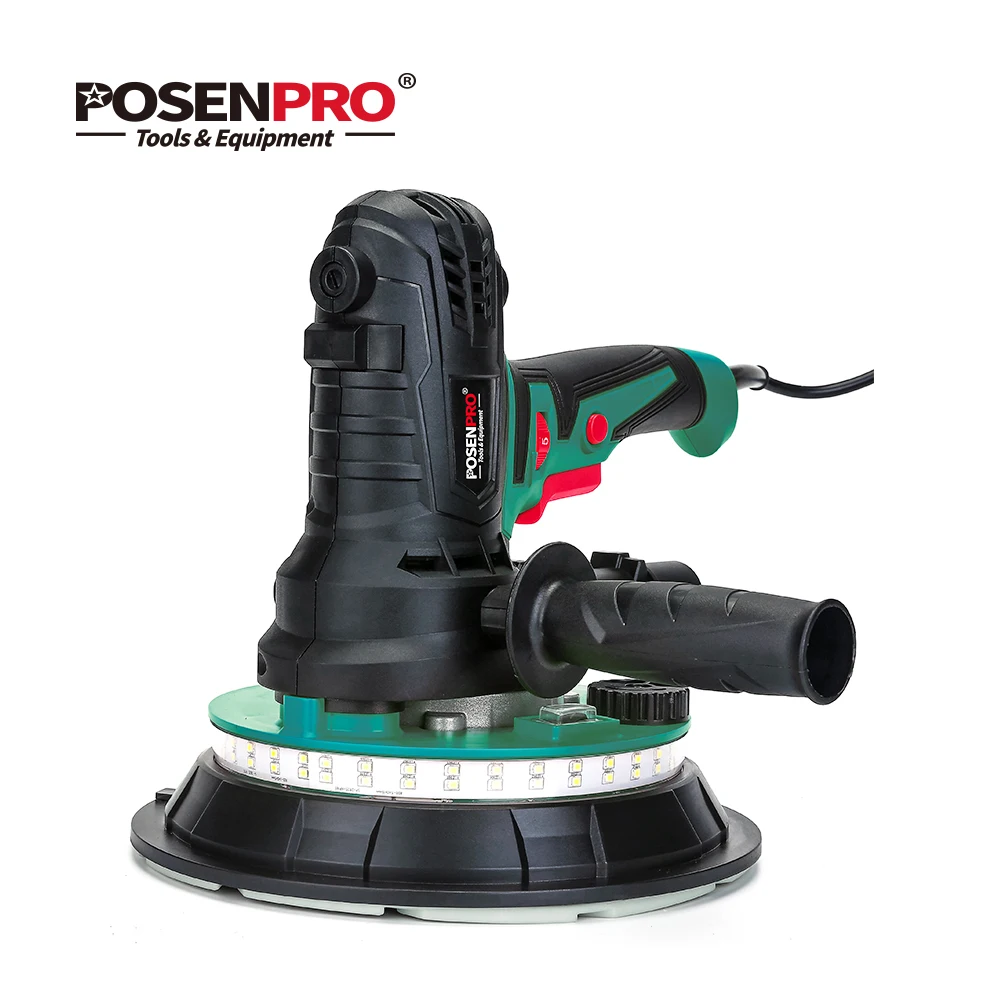 POSENPRO 850W 180mm Hand Held Variable Speeds Vacuum Drywall Disc