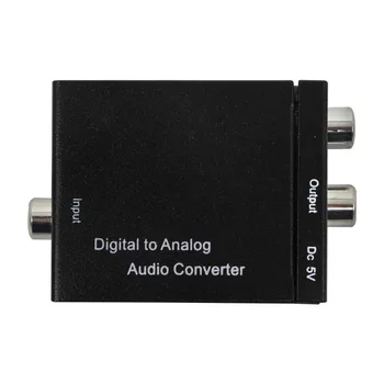 

Digital to Analog Audio Converter Adapter Optic Coaxial RCA Toslink Signal to Analog Audio Converter RCA