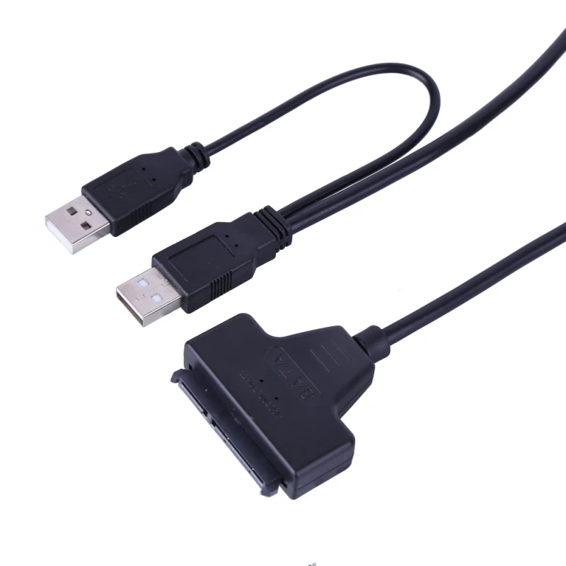 

Universal Usb 2.0 To 7 15 22pin Sata Adapter Cables External Power For 2.5'' Ssd Hdd Hard Disk Drive Converter