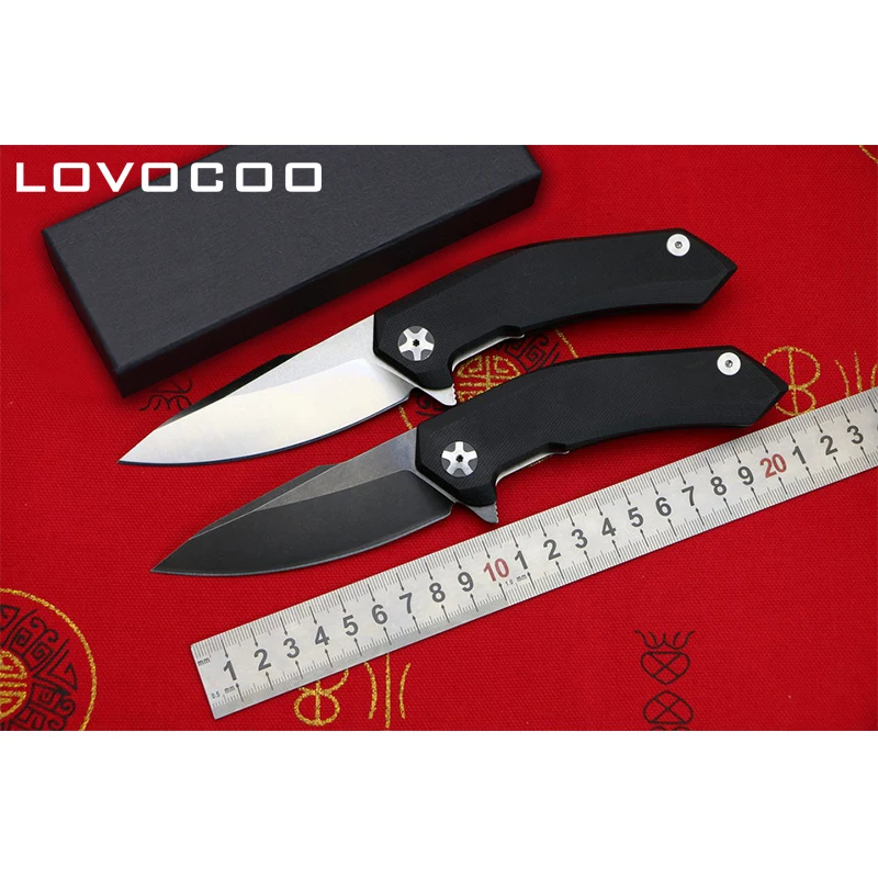 LOVOCOO ZT0095 высокое качество 9CR18MOV лезвие G10 Ручка Открытый Флиппер складной нож Кемпинг Охота Карманные Подарочные Ножи EDC инструменты