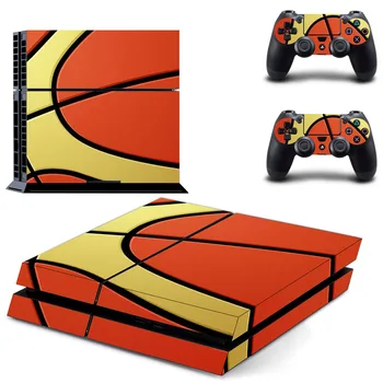 

new basketball Decal PS4 Skin Sticker For Sony Playstation 4 Console protection film +2Pcs Controllers