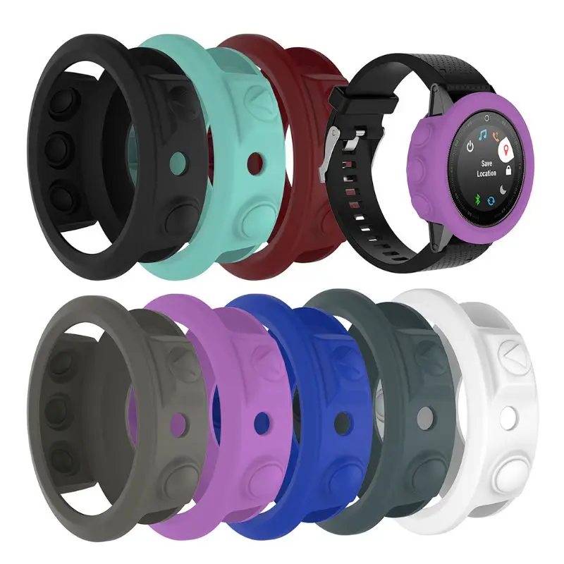 

Silicone Protective Case Cover For Garmin fenix 5 Wrist band Bracelet Shell Watch qiang