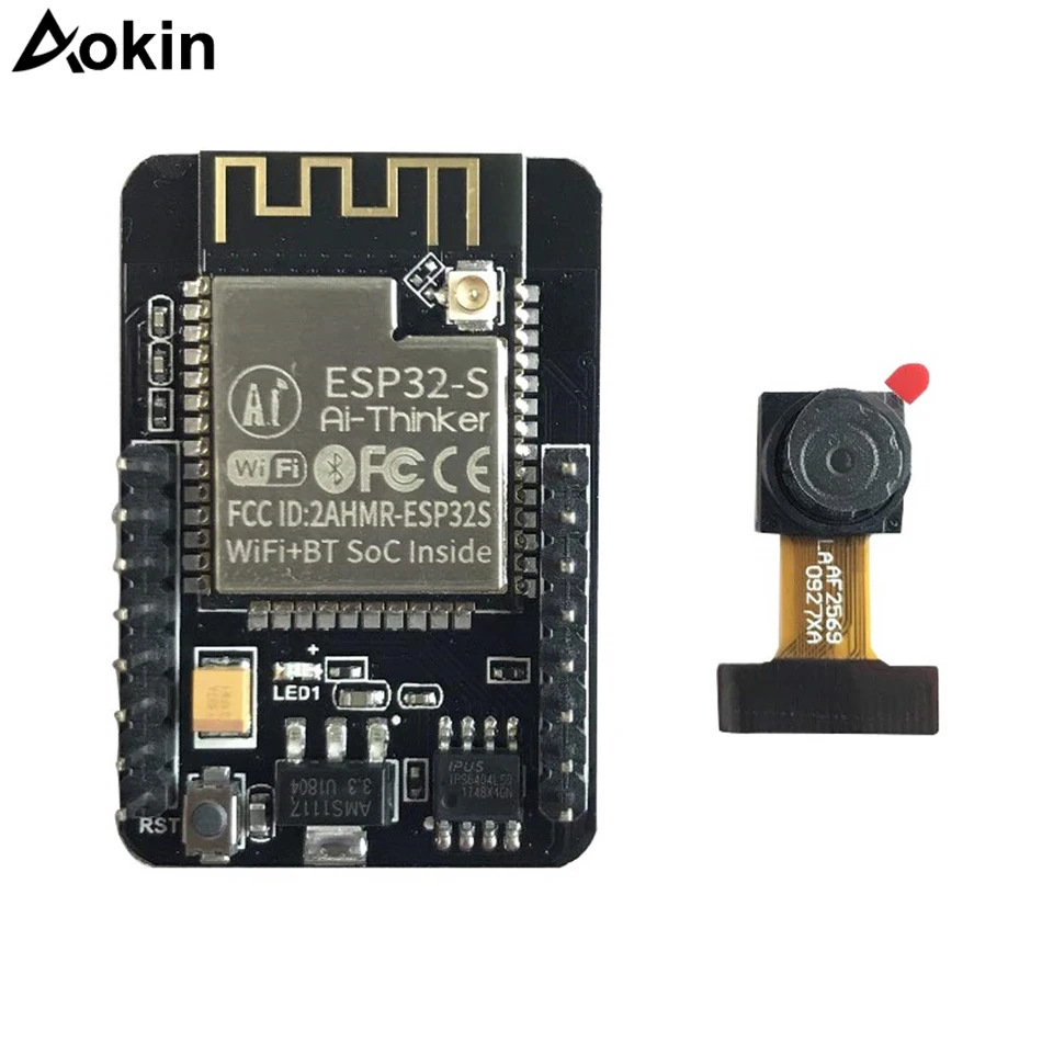 Женский модуль Wi-Fi ESP32 с модулем камеры OV2640 32-битный ЦП 240 МГц 5 В Bluetooth | Электроника