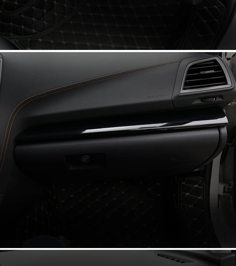 Ярко черный/углеродное волокно центральная консоль инструмент украшенный стикер для Subaru XV 19 AA518