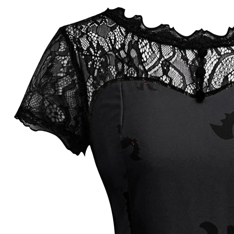 2018 Halloween Dress Women Sexy Lace Bandage Black Dress Bodycon Backless Party Dress Vestidos Offer Dropshipping #G13 (10)