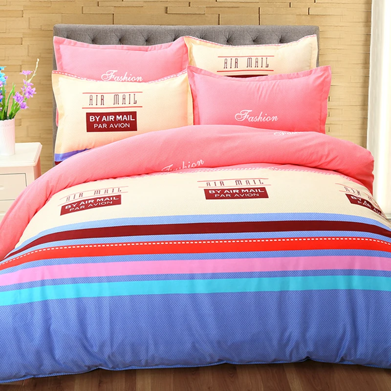 Bear Plaid 4 Pcs Bedding Sets King Queen Double Size Duvet Cover 6 Bear Plaid 4 Pcs Bedding Sets King Queen Double Size Duvet Cover 6 7 Feet 1 8m 2 0m Bed Sheet Pillowcase Bedlinen Set Bedclothes In From Home