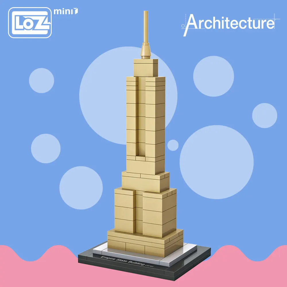 

LOZ Mini Blocks Building Blocks Architecture New York Empire State Building Model Toys For Children City Bricks Assembly 1002