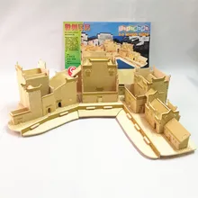 3D головоломки деревянные строительные модель kid Игрушка игры дерево диких Китай Аньхой дом Хуэйчжоу стиль резиденции мире Великий Архитектура 1 шт