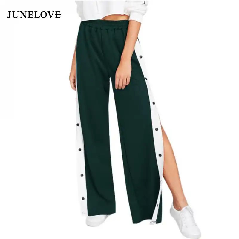 high waisted split pants