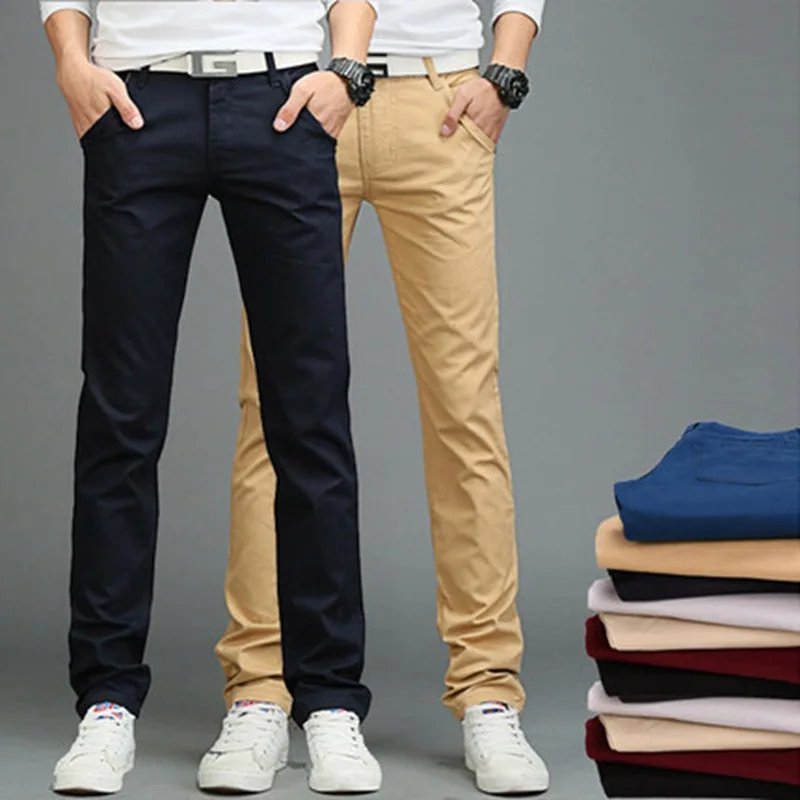 big mens slim fit pants