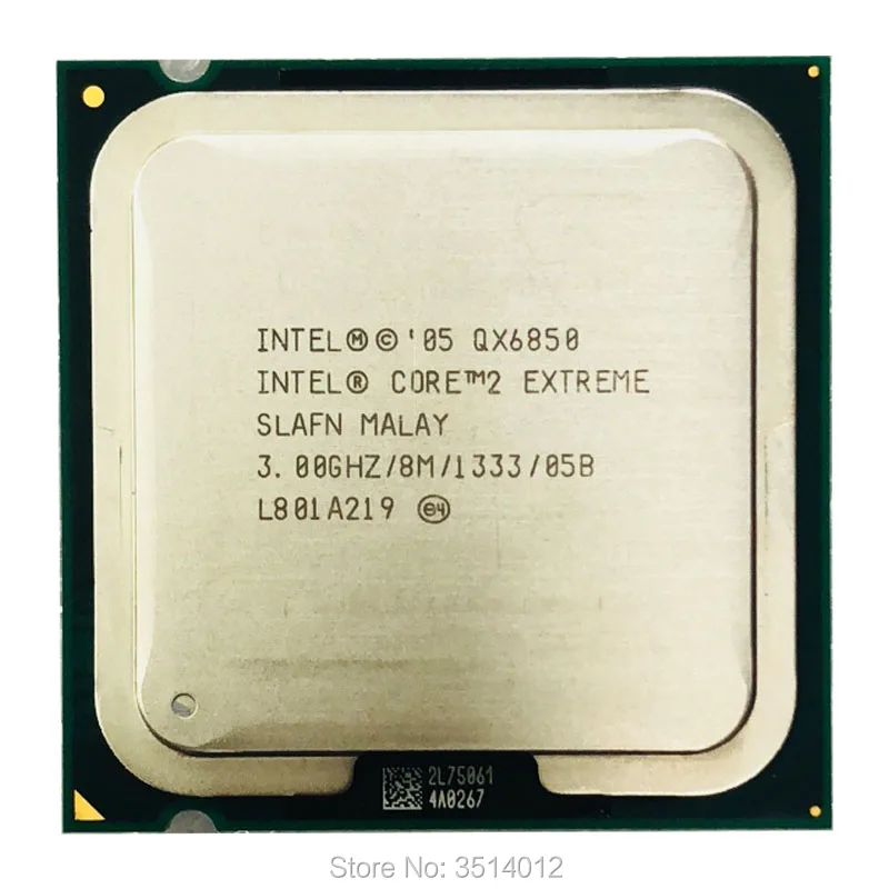 

Intel Core 2 Extreme QX6850 3.0 GHz Quad-Core CPU Processor 130W 8M 1333 LGA 775