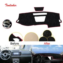 Tonlinker Обложка Наклейка для Skoda KAROQ автомобильный Стайлинг 1 шт. полиэстер центральная консоль приборная панель анти-Грязная накладка крышка наклейки