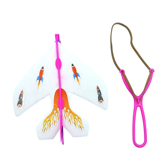 Catapult Plane Hand Launch Throwing Airplane Inertial Foam Glider Aircraft Toy Plane Model Outdoor Toys With light 5