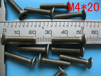 

New Free Shipping 50pcs M4x20 M4 Thread Diameter 20mm Length Titanium Ti Screw hex Socket Cap head