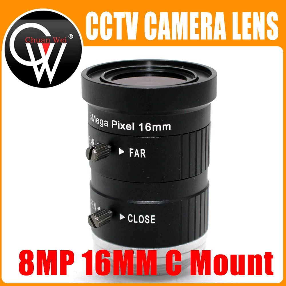 8.0Megapixels 4K 8MP 16mm F1.4 C Mount Professional 1
