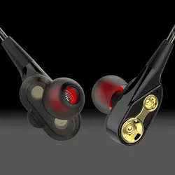 Новейшие двойной привод в ухо наушник Бас Сабвуфер Наушники Hi-Fi DJ Monito для Meizu M2 Примечание