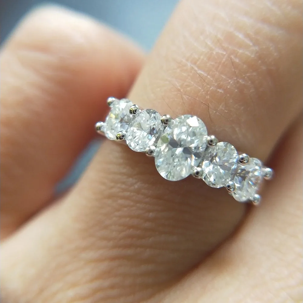 Обручальное кольцо из желтого золота и белого CTW 5 шт.|yellow gold diamond|wedding band ringwedding diamond