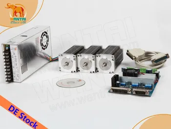 

Germany Free! Wantai CNC Nema23 Stepper Motor 57BYGH603B Dual Shaft 1A 290oz-in+3 Axis Driver Board TB6560 Laser Cutting Machine