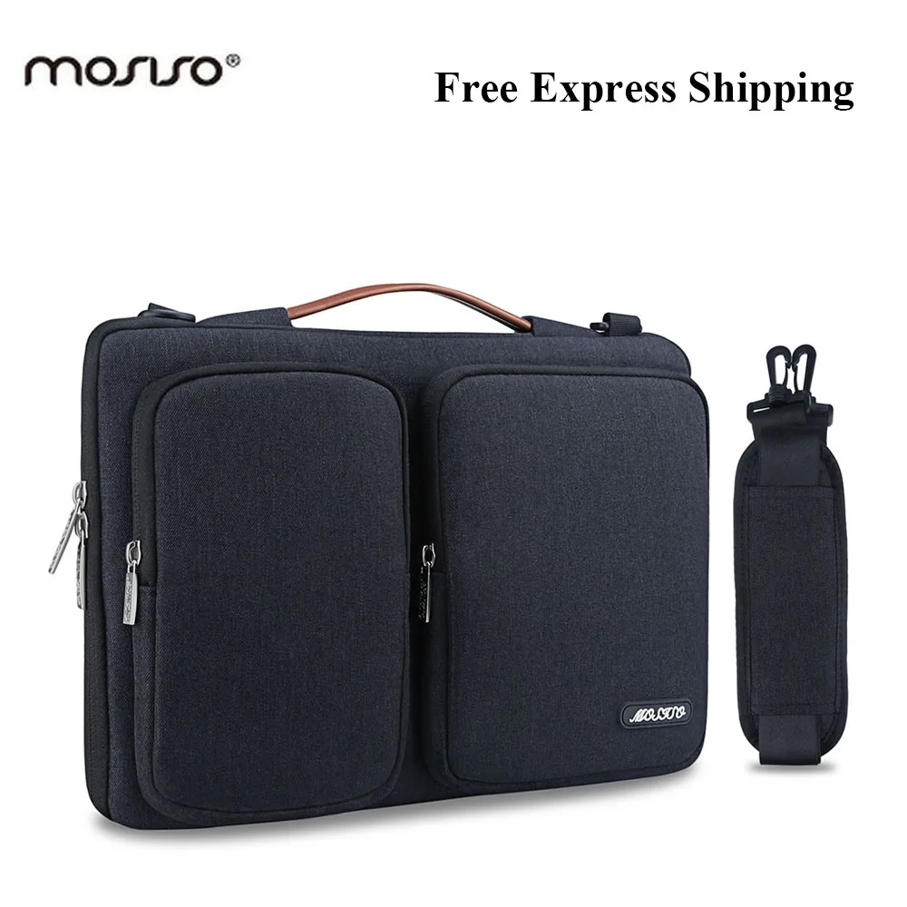 MOSISO Black 13 13.3 Inch Polyester Fashion Laptop Shoulderbag New Notebook Sleeve Case for ...