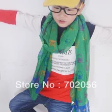 Детская одежда Женский шарф с совами саронг Бандана Хиджаб обернуть шаль-пончо 160*50 cm Смешанные цвета 18 шт./лот#3359