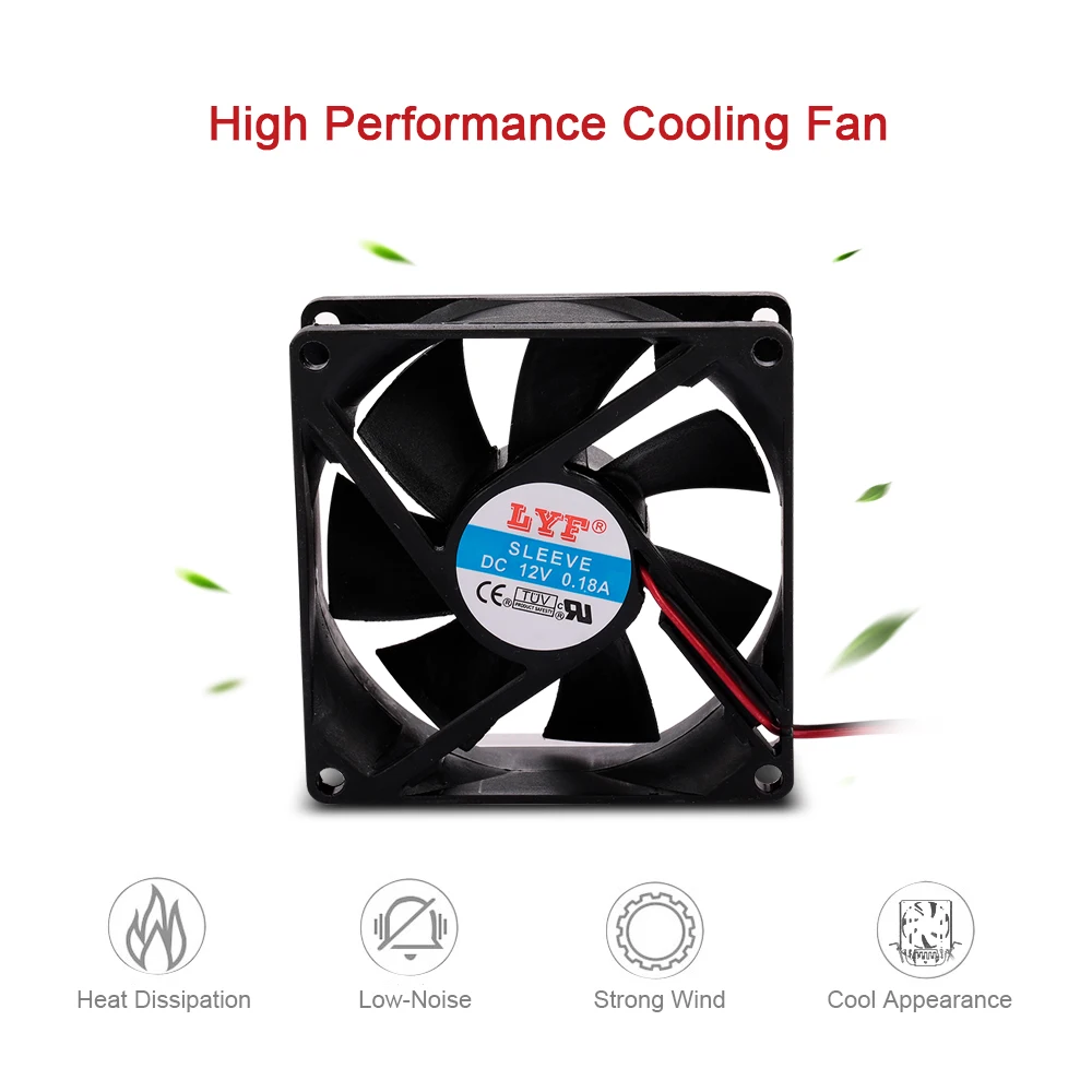 

120mm 4 pin PC Computer Case Fan Cooling Fan Heatsink Cooler Cooling PC Case Fast Heat Dissipation Ultra Silent
