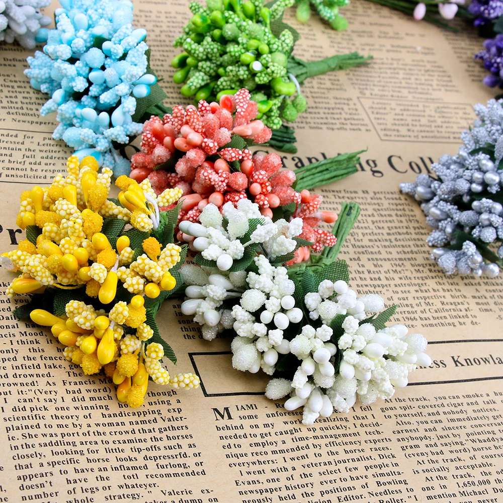 Buy 12PCS/lot Mulberry Party Artificial Flower Stamen