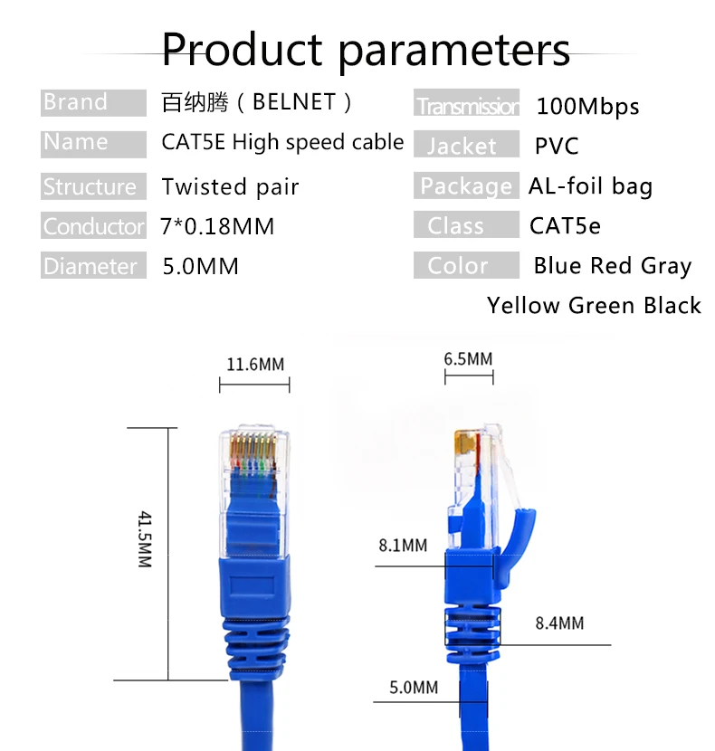 Cable Length: 7m, Color: Grey ShineBear BELNET RJ45 Cat5e Ethernet Cable UTP Network LAN Cable Cat 5 RJ45 Patch Cord 1m 2m 3m 5m 10m 20m for PS Computer Router Cable Cable Length: 7m, Color: Grey ShineBear BELNET RJ45 Cat5e Ethernet Cable UTP Network LAN Cable Cat 5 RJ45 Patch Cord 1m 2m 3m 5m 10m 20m for PS Computer Router Cable
