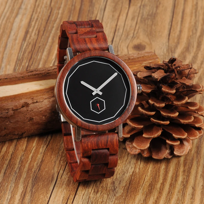 M29 RED WOODEN WATCH