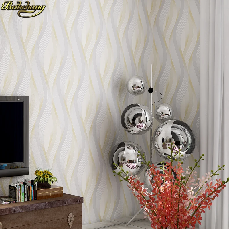 3d wallpaperNon-woven metallic glitter off white and silver wide stripe modern wallpaper background wall coverings wall papers h